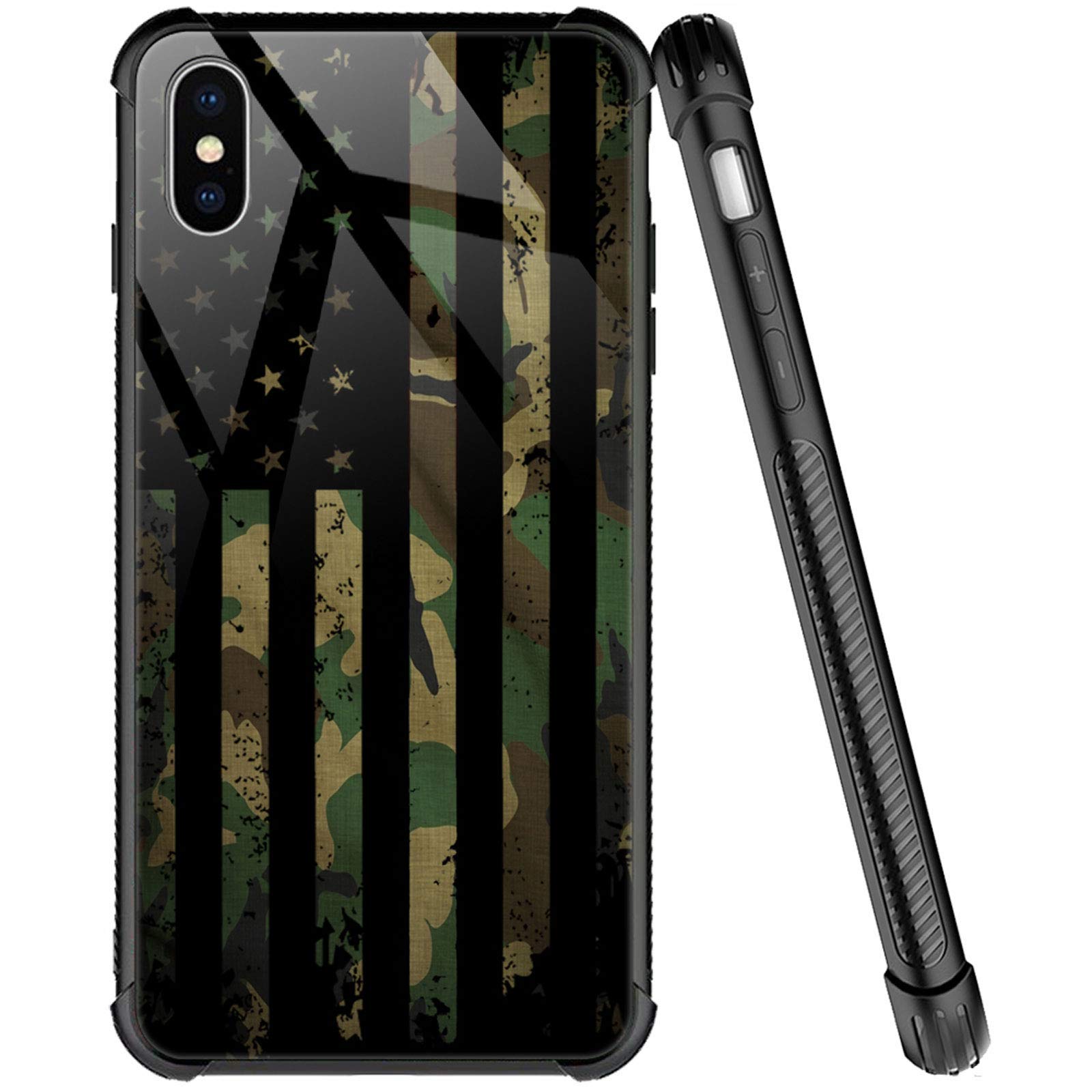 Amazon.co.jp: ZHEGAILIAN ケース iPhone X/Xs対応 有機ガラス